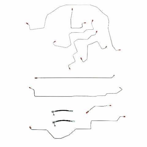2006 Dodge Ram 1500 Brake Line Kit 4WD Reg Cab/Short Bed RWABS Steel