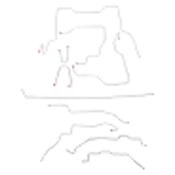 Brake Line Kit for 95-00 GMC Sierra K2500 short bed