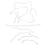 Brake Line Kit for 2013 95-00 GMC Sierra K2500 ABS short bed stainless steel