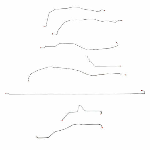 Replacement Line for 01-07 Chevy Silverado 2500 HD Ext Cab/ 6.0L V8 short bed stainless steel