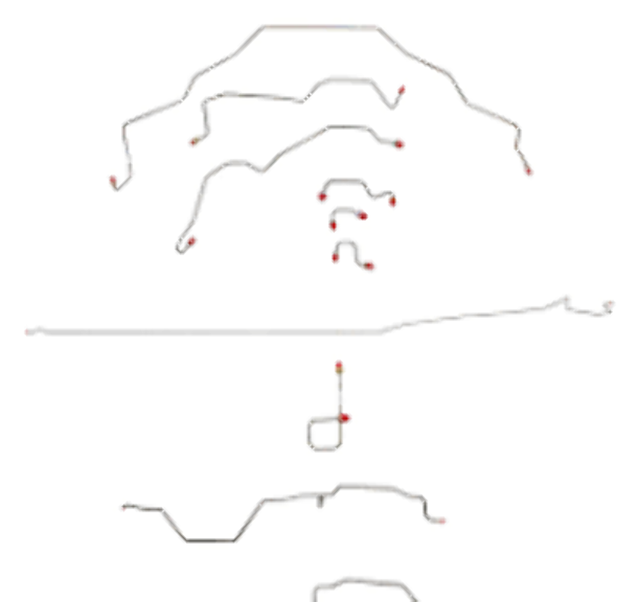 Brake Line Kit for 2013 95-97 Dodge Ram 3500 ABS 2WD long bed steel