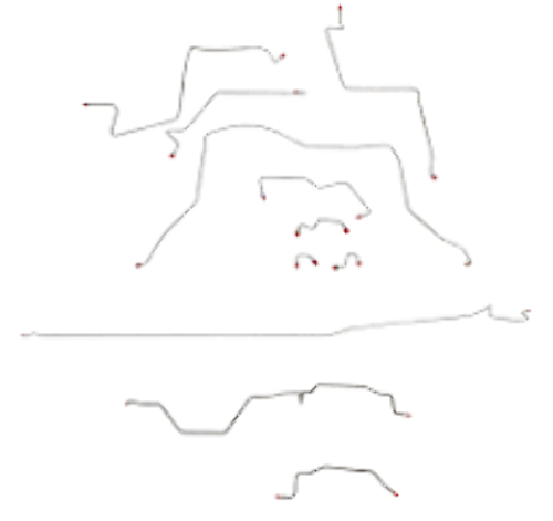 95-97 Dodge Ram 2500 Brake Line Kit 4WD Reg Cab/Long Bed AWABS Manual Trans