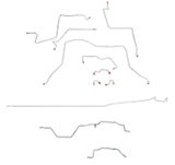 95-97 Dodge Ram 2500 Brake Line Kit 4WD Reg Cab/Long Bed AWABS Manual Trans
