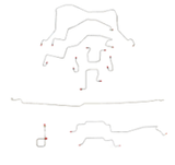 Brake Line Kit for 98-01 Dodge Ram 2500 long bed stainless steel