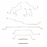 2001-03 Ford F-150 SVT Lightning Brake Line Kit S/S; Fine Lines CBK0122SS