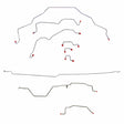 Brake Line Kit for 1995-1997 Dodge Ram 2500 ABS 2WD long bed steel