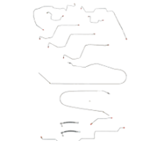 Brake Line Set for 2002-2005 Dodge Ram 1500 AWABS 2WD short bed