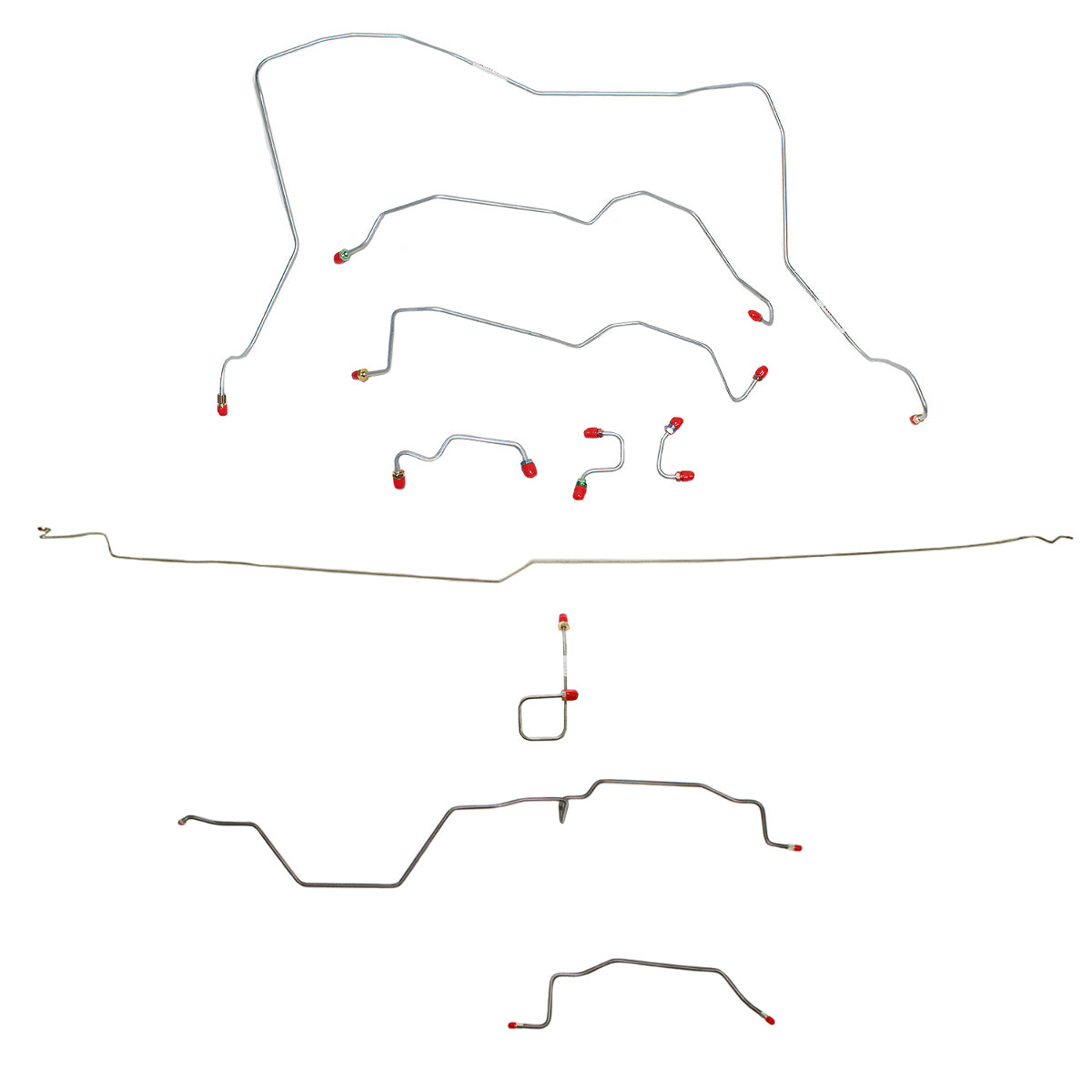 Dodge Complete Brake Line Kit; Fine Lines-CBK0163OM