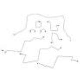 01-02 Dodge Ram 2500 Brake Line Kit 4WD Ext Cab/Long Bed  Stainless Steel