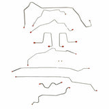 Brake Line Kit for 2013 98-00 Chevy S10 ABS 4WD disc brakes steel