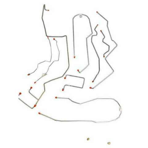 98-00 Chevrolet S10 Brake Line Kit 4WD Ext Cab/Short Bed  Stainless Steel