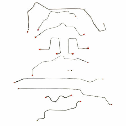 98-00 Chevrolet S10 Brake Line Kit 4WD Ext Cab/Short Bed  Stainless Steel
