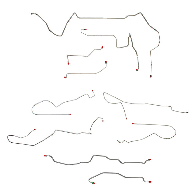 Complete Brake Line Kit for 1998-2002 ABS stainless steel