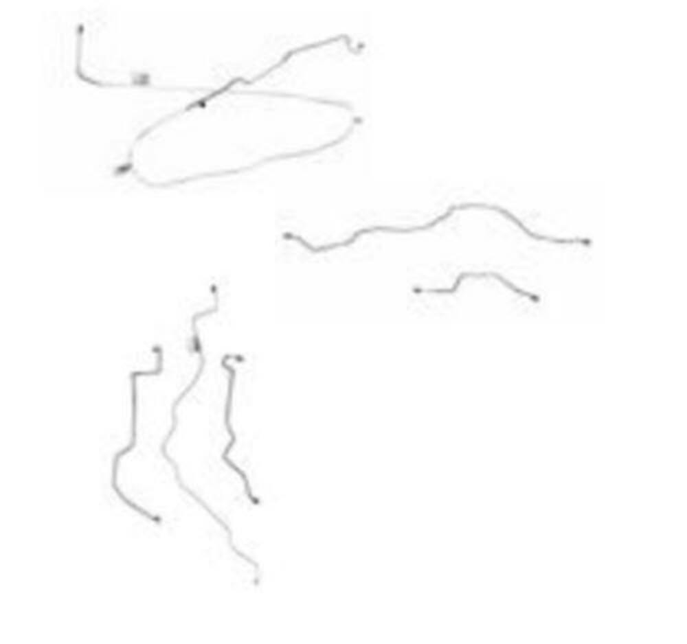 Complete Brake Line Kit for 90-96 FORD F-150 long bed stainless steel