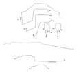 Complete Brake Line Kit for 1998-2001 Dodge Ram 1500 ABS 2WD short bed stainless steel