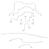 Complete Brake Line Kit for 1998-2001 Dodge Ram 1500 ABS 4WD short bed stainless steel