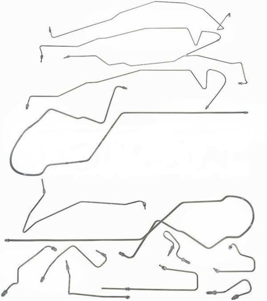 Brake Line for 2000-2006 Ford Taurus Complete ABS drum brakes stainless steel
