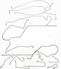 Brake Line for 2000-2006 Ford Taurus Complete ABS drum brakes stainless steel