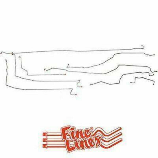 1999 - 2002 Chevrolet Silverado 1500 Complete Brake Line Kit - CBK0210OM