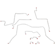 Brake Line Kit for 1994-1997 Ram 1500, , All , Quad Cab/ ABS 4WD short bed stainless steel
