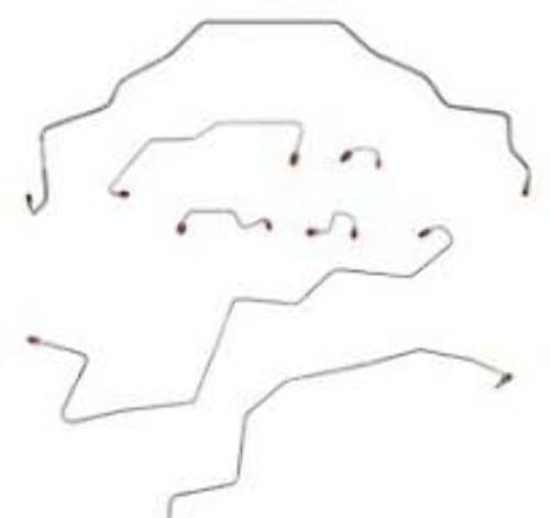 Brake Line Kit for 95-97 Ram 1500, 2 WD, All , Reg Cab ABS short bed stainless steel