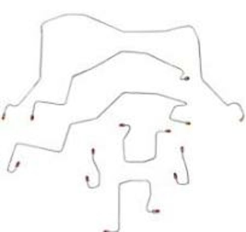 Brake Line for 01-02 Ram 3500 4 WD Rear Reg Cab Complete ABS long bed