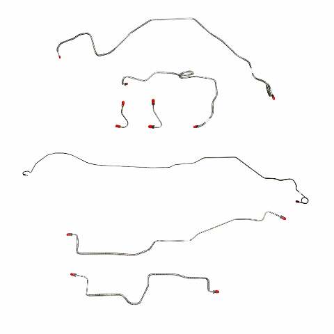 Replacement Line for 84-85 Camaro 5.0L/8 cyl non-Borg Warner HD Axle CompleteBrakeLine