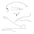 Complete Brake Line Kit for For 70 Camaro Power Disc non-Armored Prop Line stainless steel