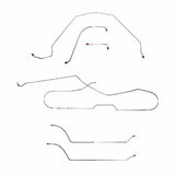 Fits 1964 Chevy Malibu Hardtop w/ Power Drum, Complete Brake Line Kit CBK0263SS