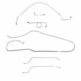 Brake Line for 1966 66 Chevy Malibu Convertible w/ Standard Drum, Complete ABS drum brakes stainless steel