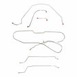 Complete Brake Line Kit for 1965 Chevy Malibu Hardtop w/ Power Drum ABS drum brakes stainless steel