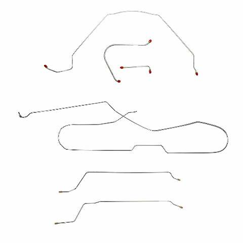 Brake Line for 1965 Chevy Malibu Convertible w/ Manual Drum, Complete