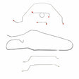 Brake Line for 1966 Chevy Malibu Convertible w/ Manual Drum, Complete ABS drum brakes stainless steel