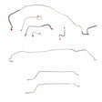 Brake Line for 1967 Chevy Malibu Convertible w/ Power Drum, Complete ABS drum brakes stainless steel