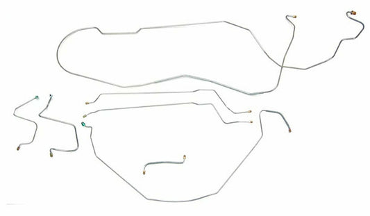 67 Chevy Malibu/ Chevelle Hardtop Manual Drum Brakes Brake Line CBK0281SS