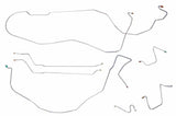 1967 Chevy Malibu w/ Manual Drum Brakes, Complete Brake Line Kit CBK0282SS