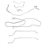 Complete Brake Line Kit for 1967 Chevy Malibu w/Power drum brakes stainless steel