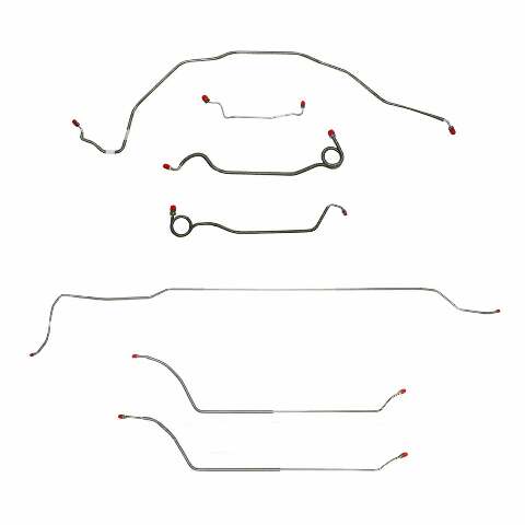 Complete Brake Line Kit for 69 Chevy Malibu w/Manual drum brakes