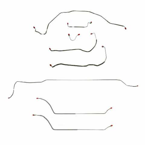 Complete Brake Line Kit for 69 Chevy Malibu w/Manual disc brakes