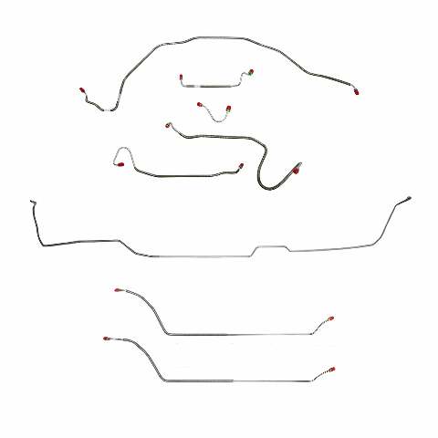 Complete Brake Line Kit for 1969 Chevy Malibu Hardtop w/ Manual Disc