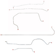 Complete Brake Line Kit for 1955-1956 Chevy 3200 ABS long bed stainless steel