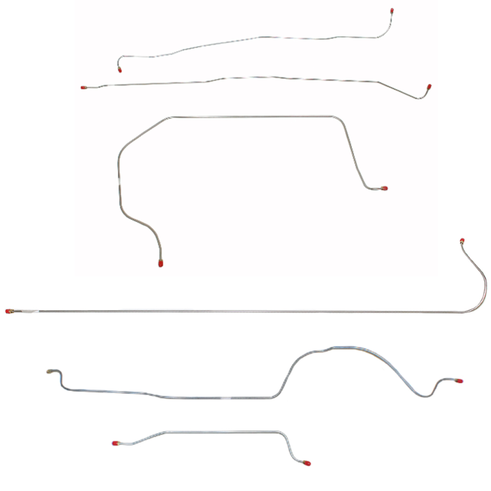 Complete Brake Line Kit for 1955-1956 Chevy 3200 ABS long bed stainless steel