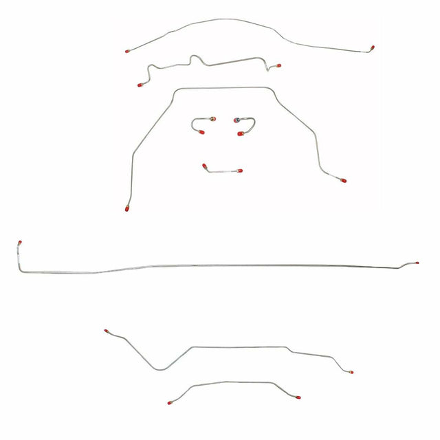 Complete Brake Line Kit for 1967-1970 Chevy C10 / GM C1500 Truck Standard Brakes ABS 2WD short bed stainless steel