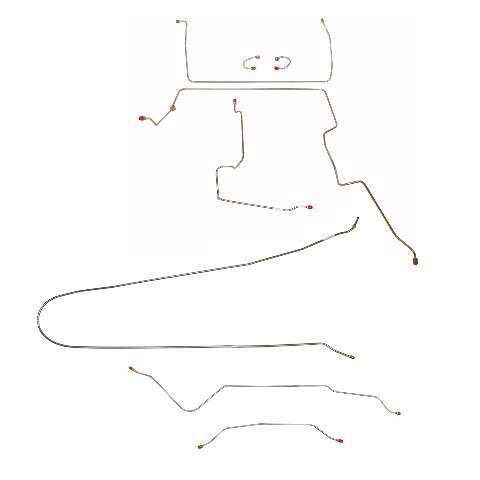 Replacement Line for 1967-1970 Chevy C10 / GM C1500 Truck Standard Brakes 2WD short bed