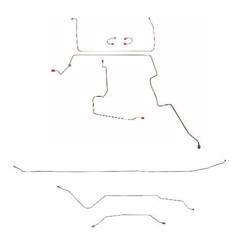 Replacement Line for 1967-1970 Chevy C10 / GM C1500 Truck Standard Brakes 2WD long bed