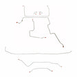 Complete Brake Line Kit for 1967-1970 Chevy C10 / GM C1500 Truck Standard Brakes ABS 2WD long bed stainless steel