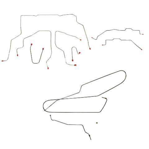 Replacement Line for 95-98 GM 1500 Truck, , Regular Cab w/ non-Dually Axle 4WD long bed