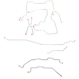 1995-2000 Chevy K2500 Complete Brake Line Kit Reg Cab Short Bed SRW Stainless CBK0345SS