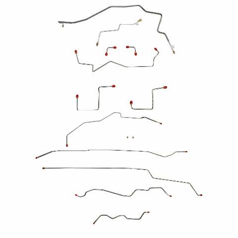 Replacement Line for 00-04 Chevy S10, Disc-front|Drum-rear Ext Cab/ AWABS 2WD short bed