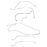 Chevy w/ Hardtop Conversion Complete Brake Line Kit; Fine Lines-CBK0412SS